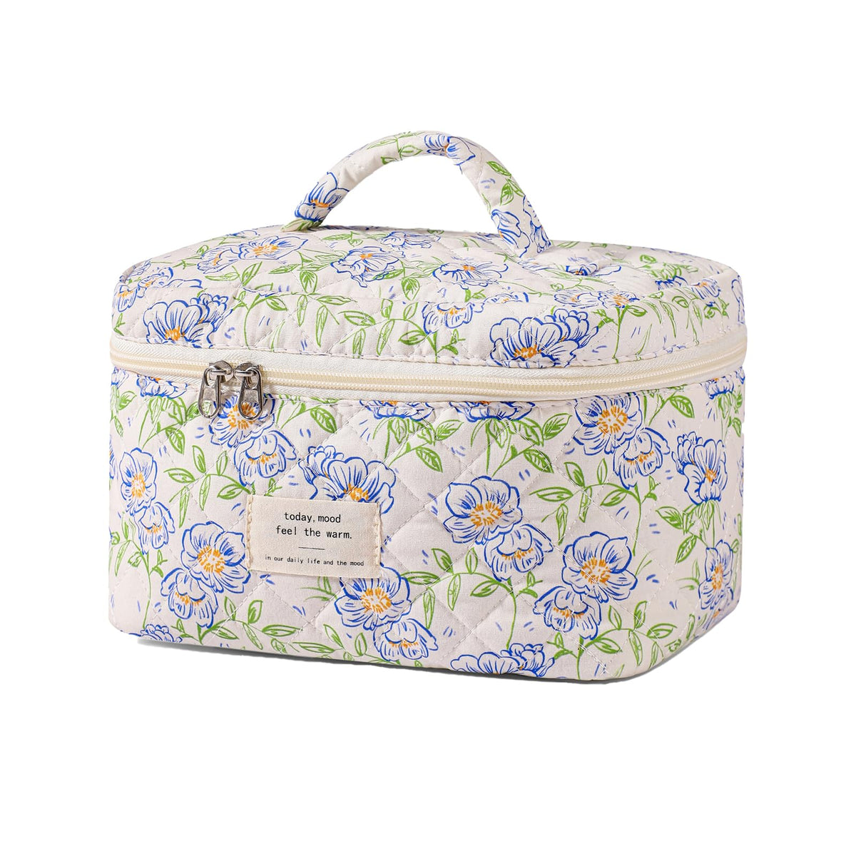 uekeboag Large Travel Quilted Makeup Bag for Women