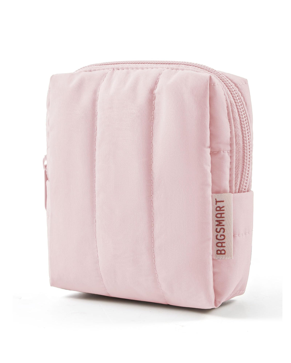 BAGSMART Puffy Travel Makeup Bag Duo Large & Small for Women, Leopard