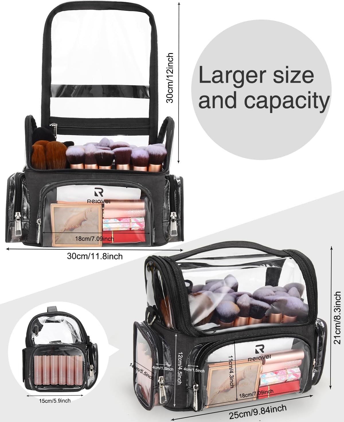 Makeup Brush Bag, Professional Makeup Brush Holder for Makeup Artist