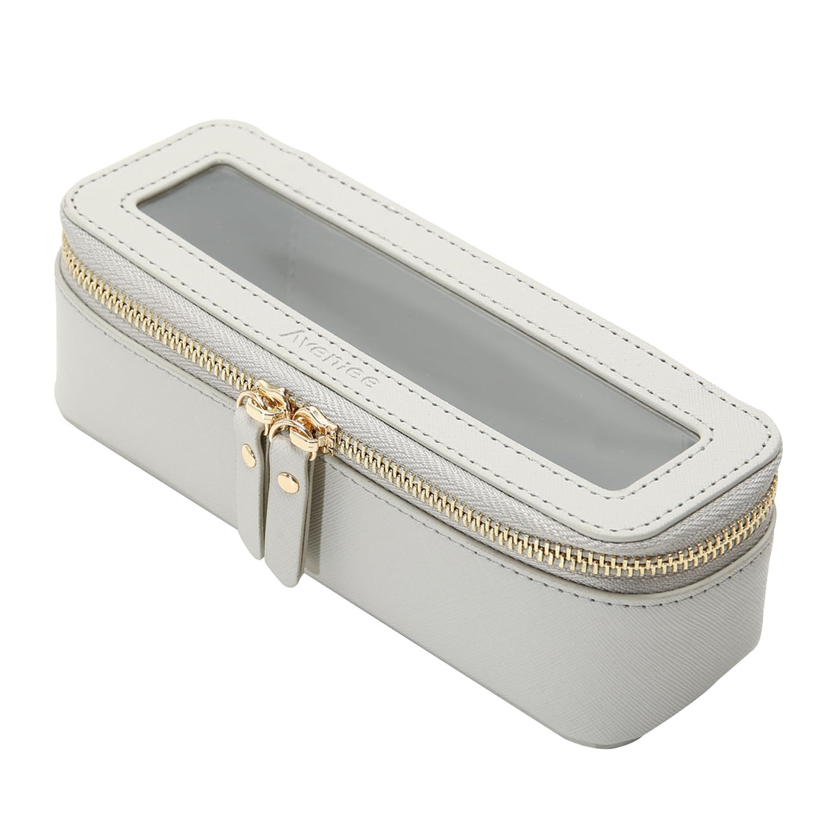 Aveniee Clear Makeup Bag Organizer, Travel Toiletry Bag Cosmetic Case for Women, Make Up Skincare Pouch Car Organizer Bag with Zippers for Essentials,White,Medium Classic