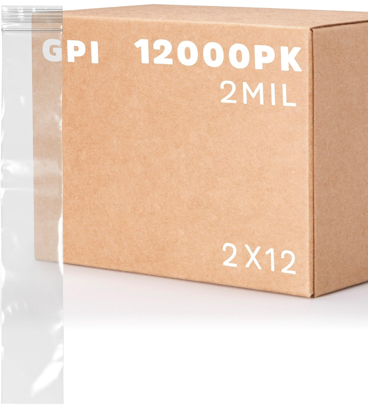 3" x 10" Long Zip Bags, 1000 Pack, Clear Plastic Reclosable Zip Baggies, 2 Mil Thick, Resealable Poly Bags for Packaging Insence, Necklaces, Jewelry & Office Supplies. GPI