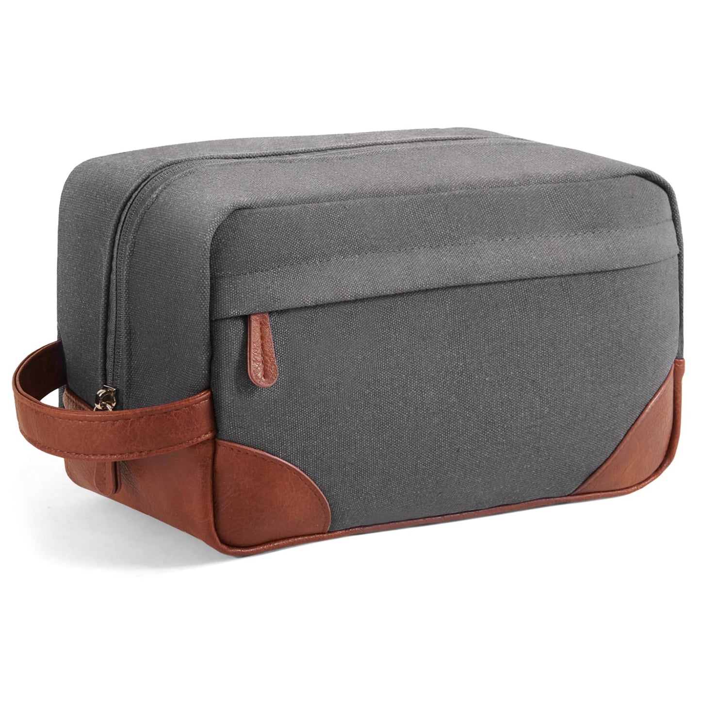 Vorspack Canvas Travel Toiletry Bag for Men, Medium, Black
