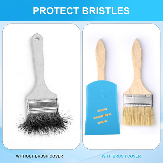3Pack Paint Brush Protector Covers, Silicone Protective Sleeve for Holds 2" 2.5" 3" Brush