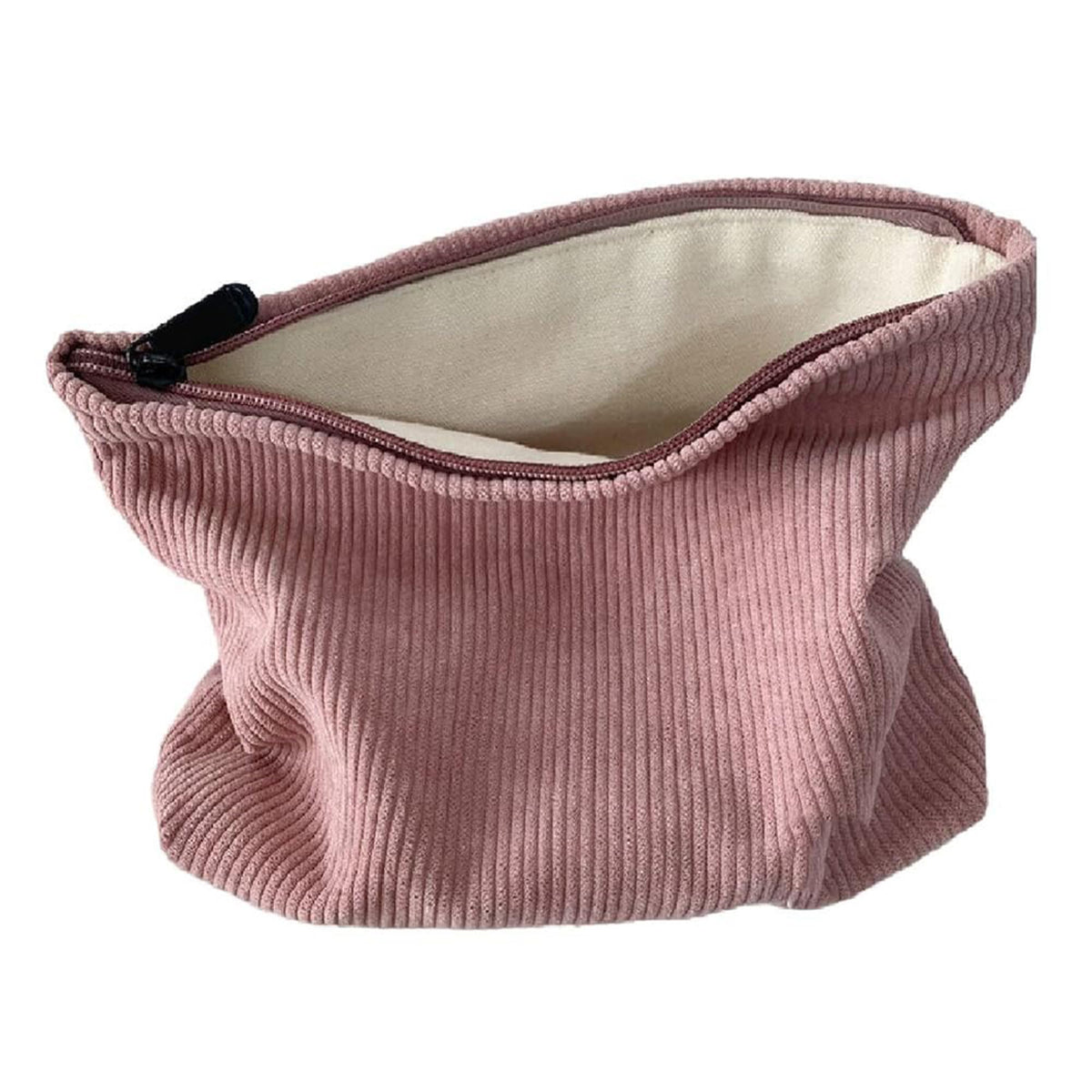 Cosmetic Bags for Women, Large Floral Makeup Bag for Purse, Dark Red Rose