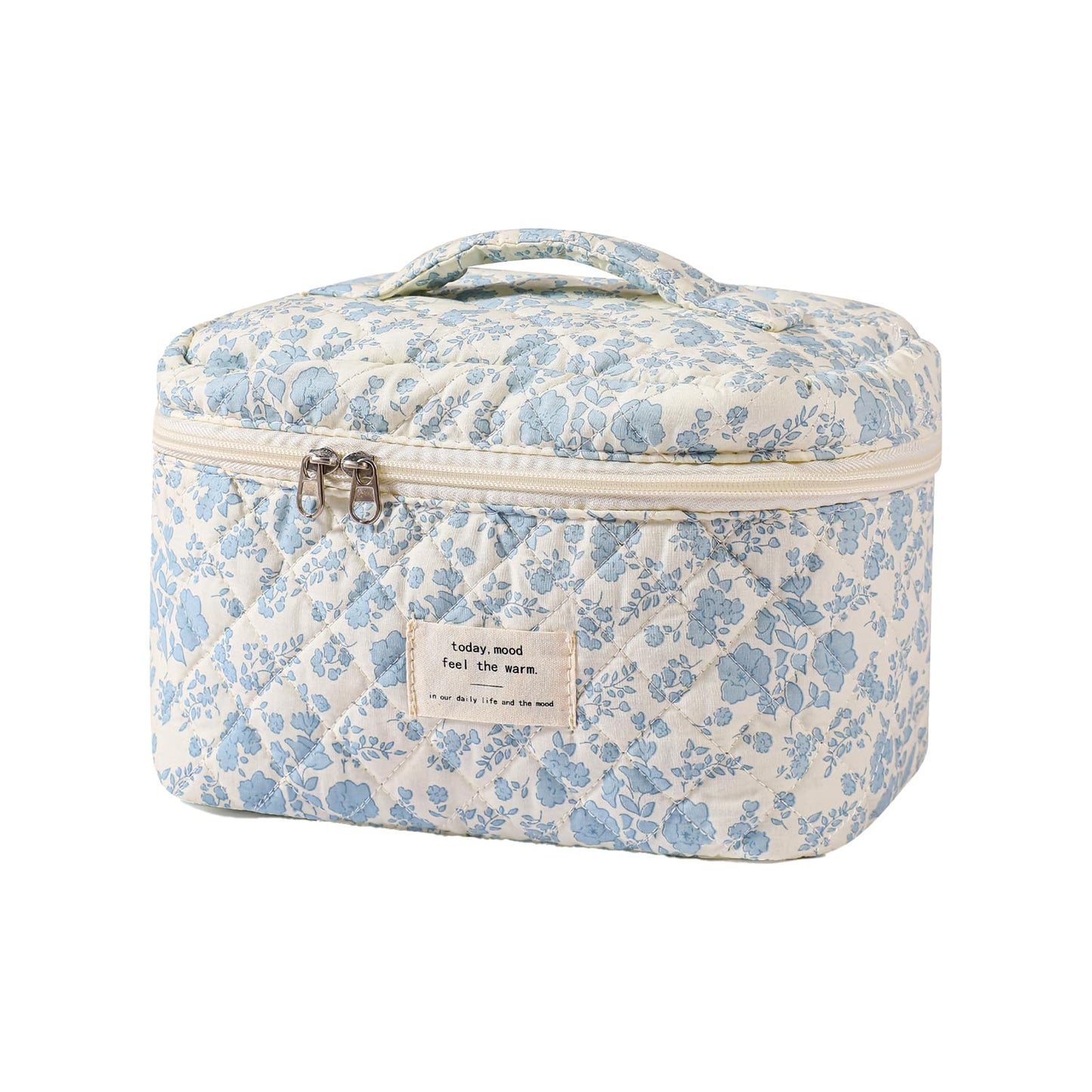 uekeboag Large Travel Quilted Makeup Bag for Women