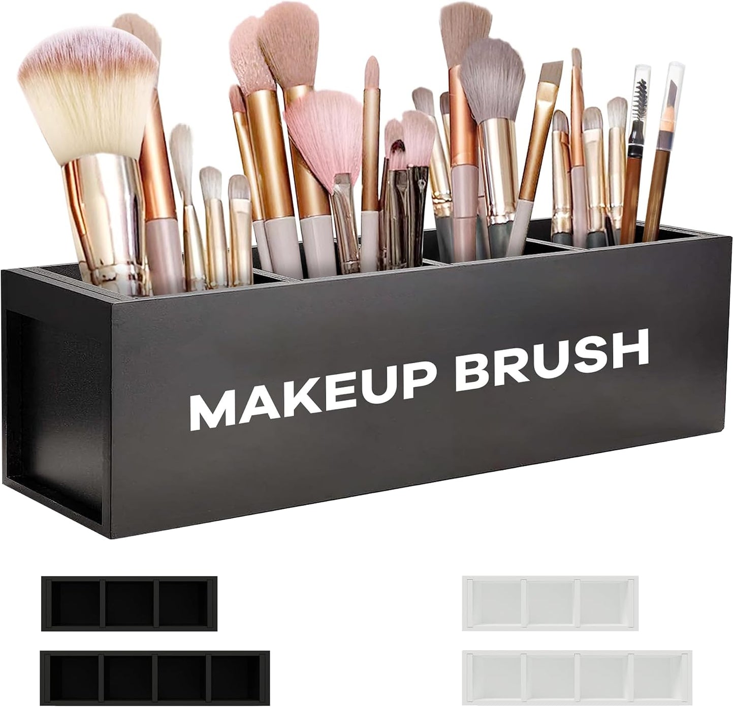 Suli Large Makeup Organizer for Vanity Countertop,Brush Holder Organizer