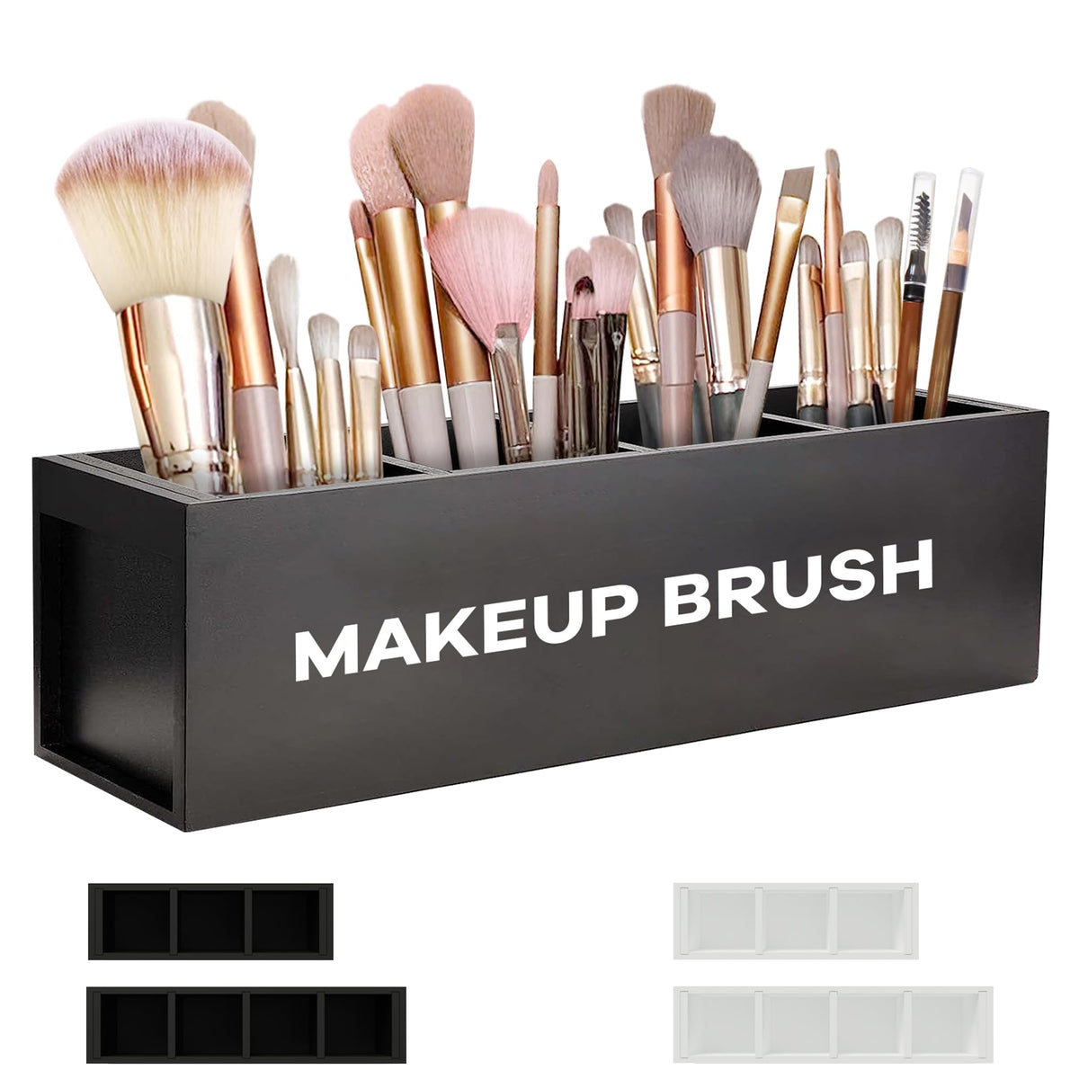Suli Large Makeup Organizer for Vanity Countertop,Brush Holder Organizer