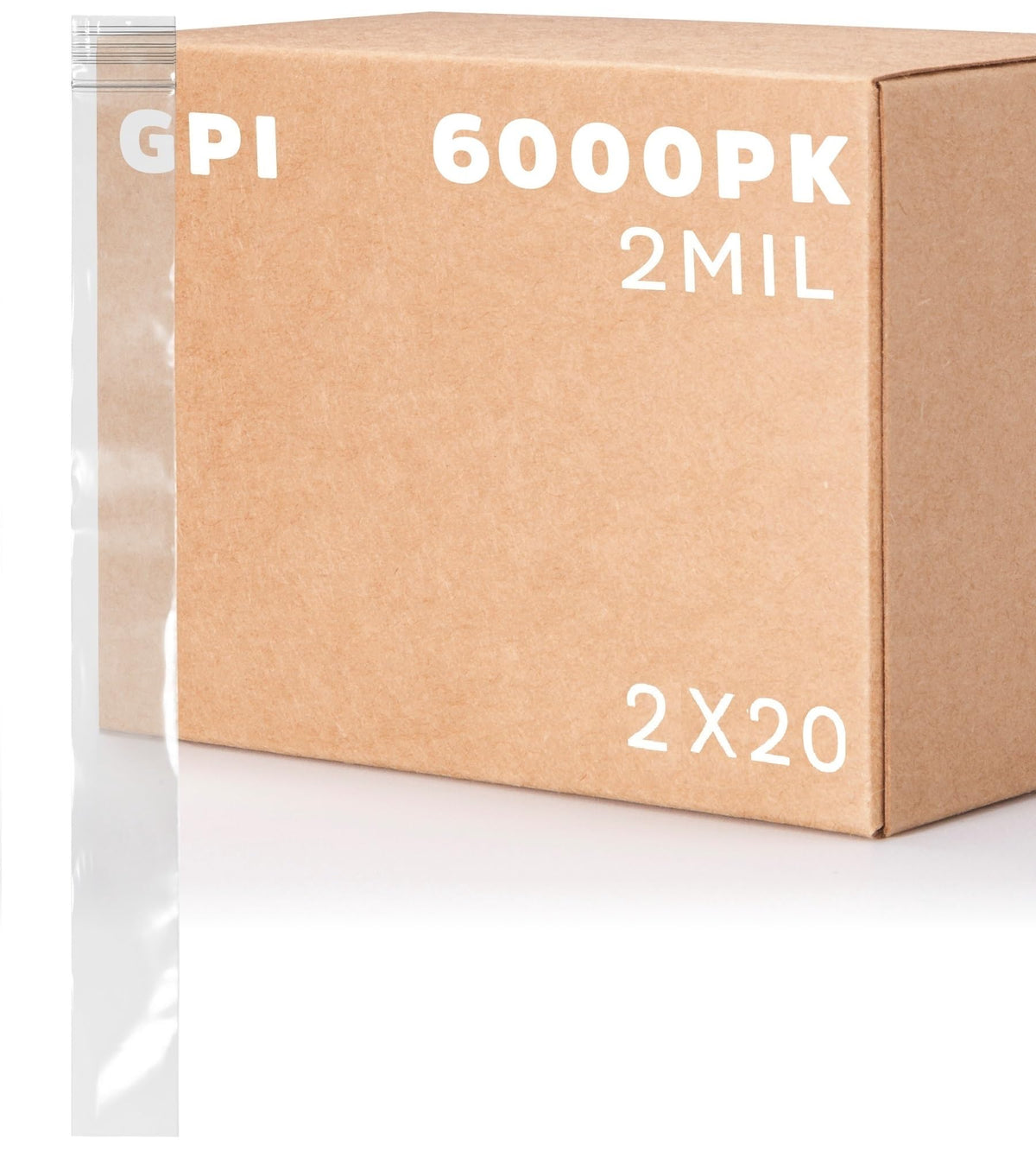 3" x 10" Long Zip Bags, 1000 Pack, Clear Plastic Reclosable Zip Baggies, 2 Mil Thick, Resealable Poly Bags for Packaging Insence, Necklaces, Jewelry & Office Supplies. GPI