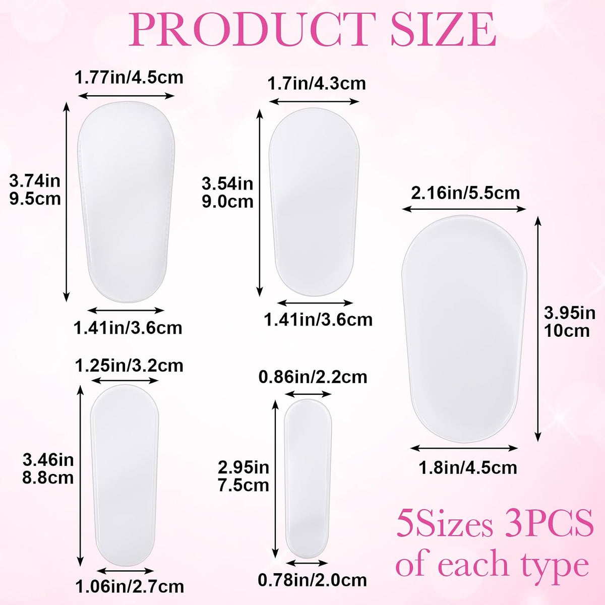 15pcs Clear Makeup Brush Covers, 5 Sizes Cosmetic Dustproof Makeup Brush Covers Protector, Plastic Portable Protectors Sleeves for Women Travel Storage