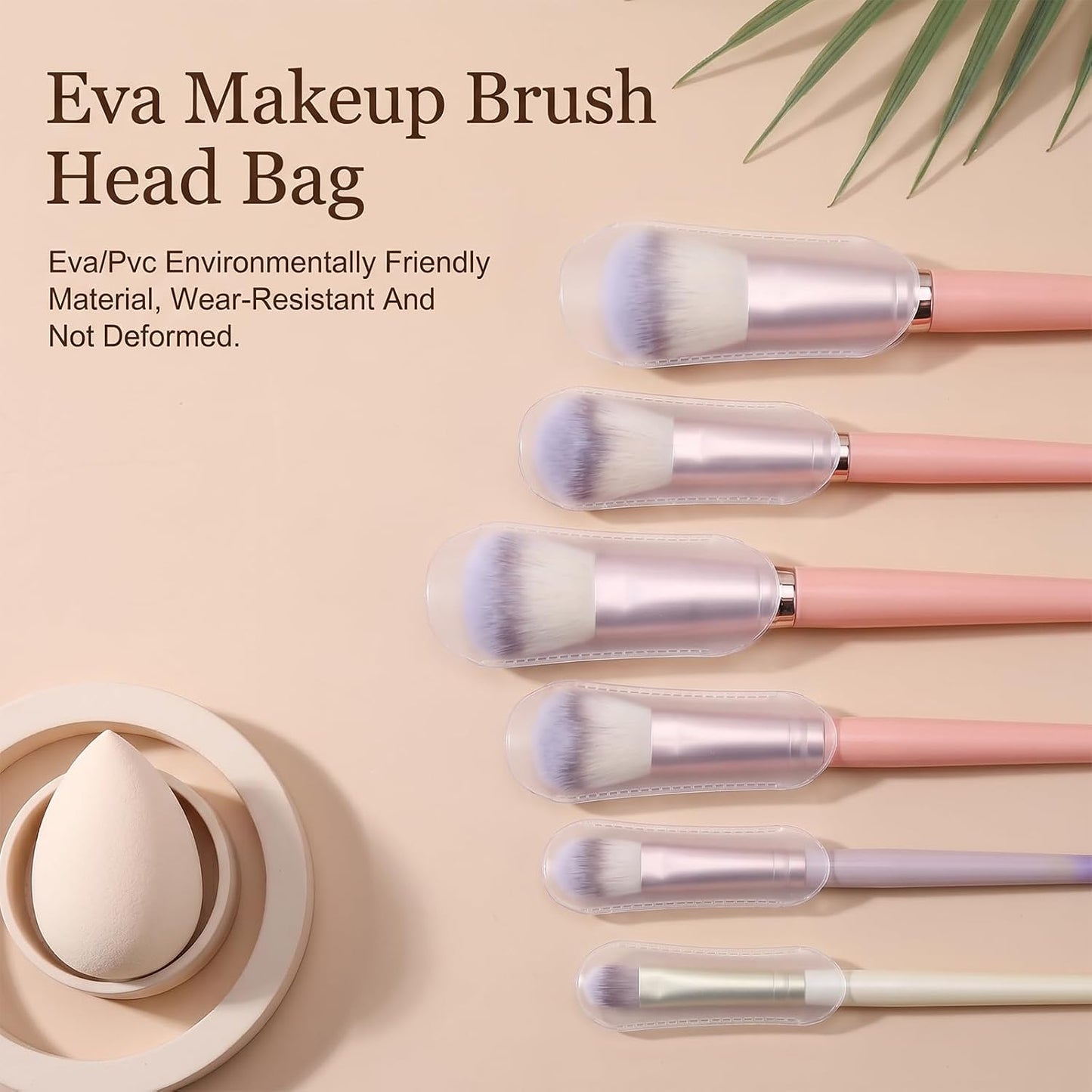 Makeup Brush Covers, 45 PCS Silicone Makeup Brush Dust Cover for Travel and Home Storage Travel Holder with Universal Fit Flexible Make up Brushes for Mother Wife Girl-Friend Make up Brushes, 9 Sizes