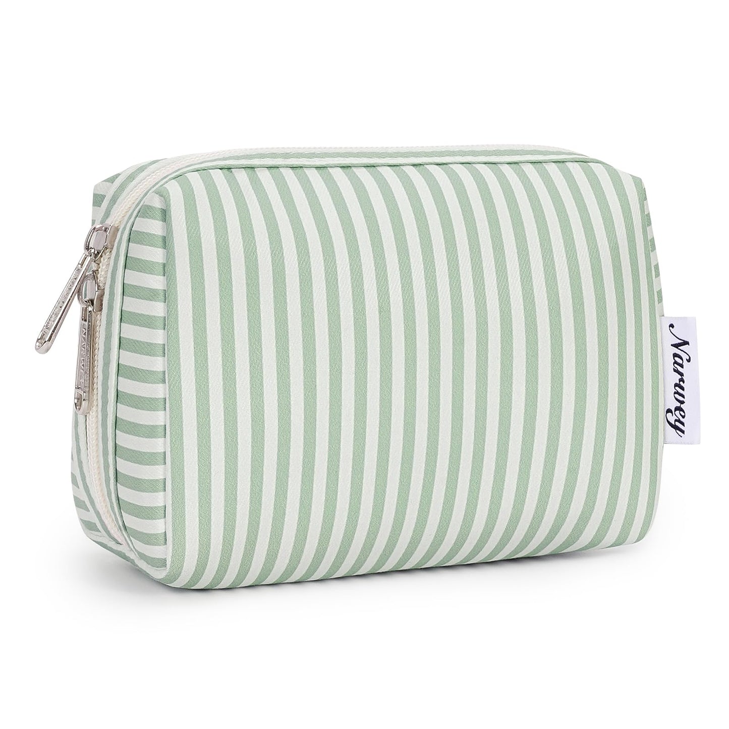Narwey Checkered Makeup Bag Travel Cosmetic Bag Organizer Toiletry Bag Make Up Bags with Compartments for Women Girls (Large, Light Checkerboard)