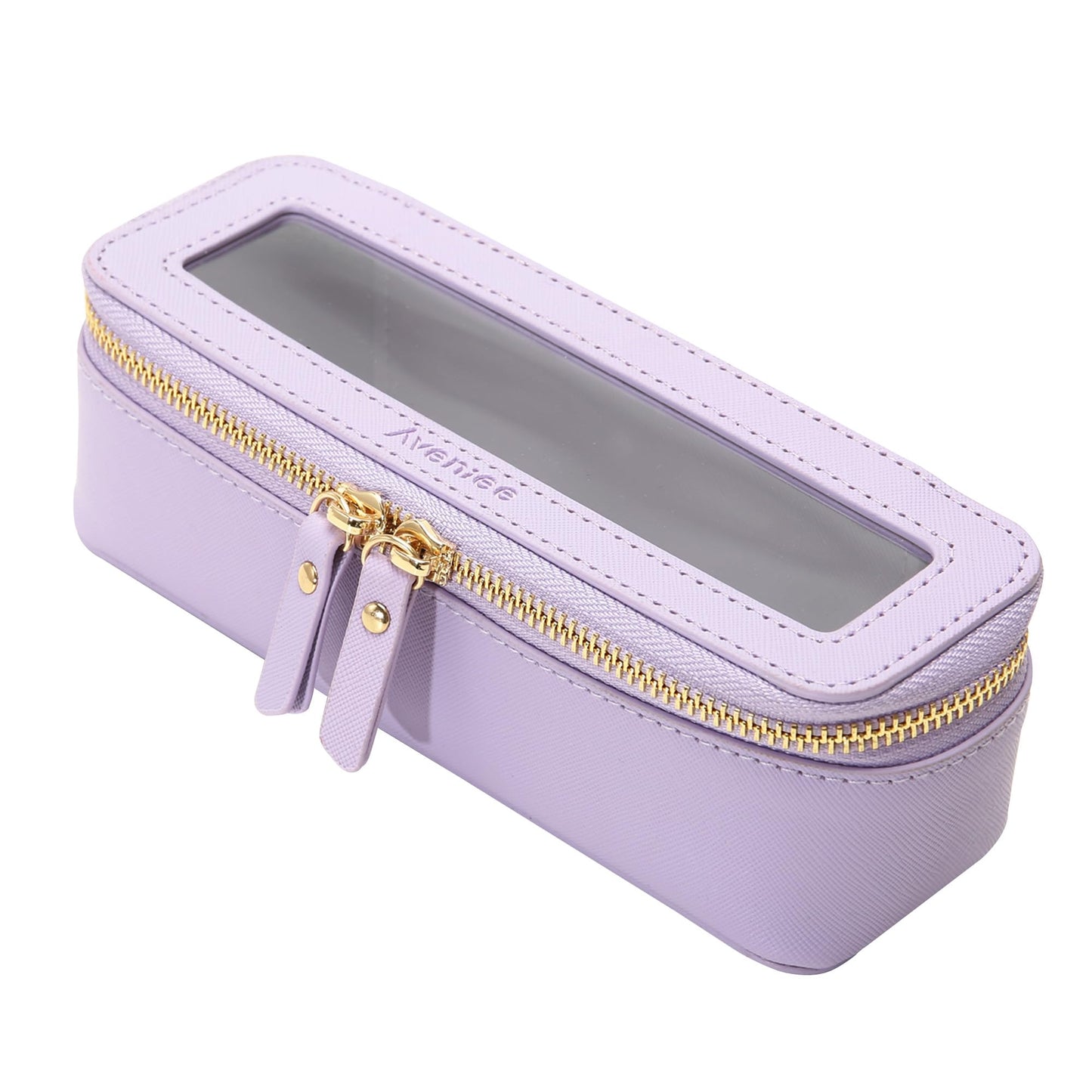 Aveniee Clear Makeup Bag Organizer, Travel Toiletry Bag Cosmetic Case for Women, Make Up Skincare Pouch Car Organizer Bag with Zippers for Essentials,White,Medium Classic