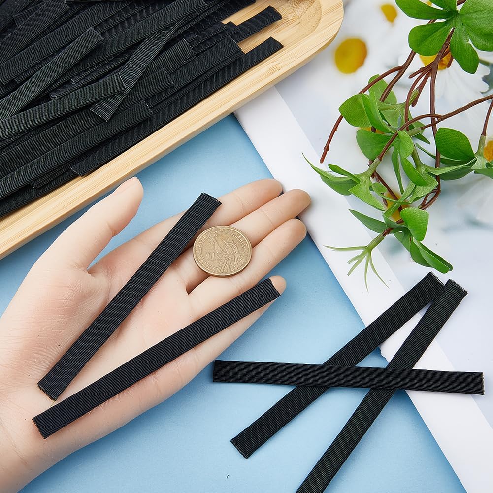 GORGECRAFT 100PCS 4.7 Inch Long Makeup Brush Protector Cosmetic Makeup Brushes Pen Guard Reusable Expandable Elastic Netting Mesh Cover Sleeve Set Storage for Travel Paint Brush Handbag Tassels