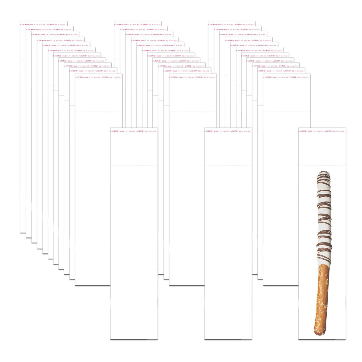 Long Self Adhesive Cellophane Bags 1x8 Clear Self Stick Cello Baggies 100pcs Skinny OPP Poly Glassine Bags 2mil for Toothbrush Pencil Necklace Candy Crafts Coffee Spoon Lip Brush Straw