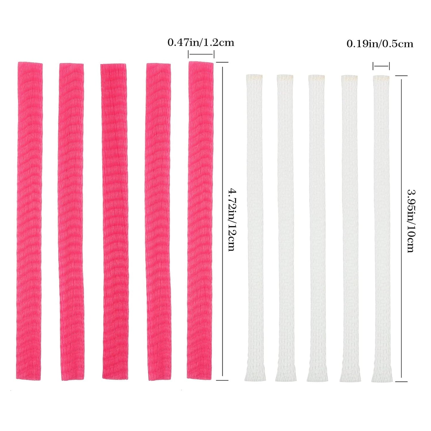 100pcs Makeup Brush Protector Cosmetic Makeup Brush Pen Guard Expandable Mesh Sleeve Covers Set Storage Small Medium Large Sizes Brushes for Travel (pink)