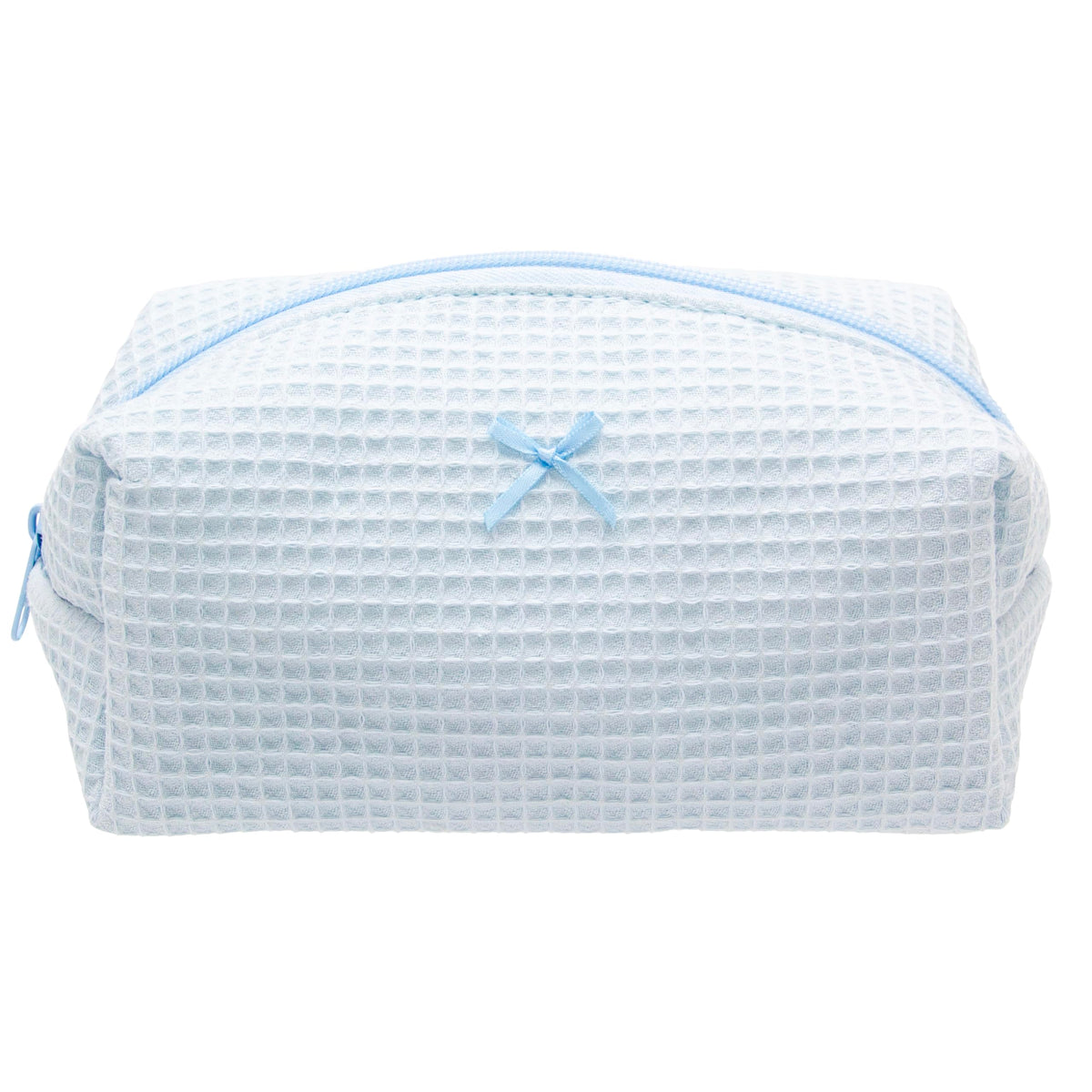 PAZIMIIK Cozy Makeup Bag for Women,Zipper Cosmetic Pouch,Stripe Blue