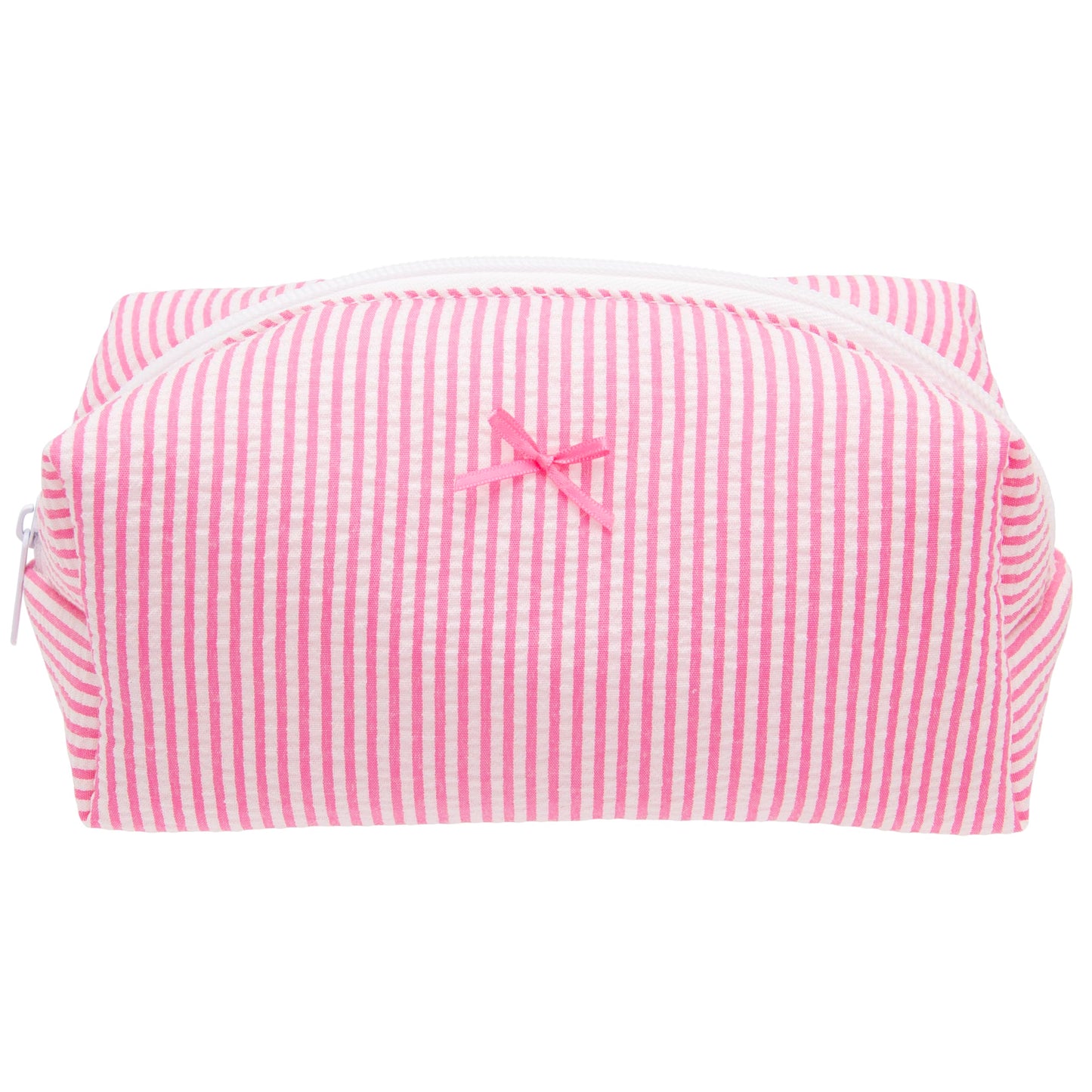 PAZIMIIK Cozy Makeup Bag for Women,Zipper Cosmetic Pouch,Stripe Blue