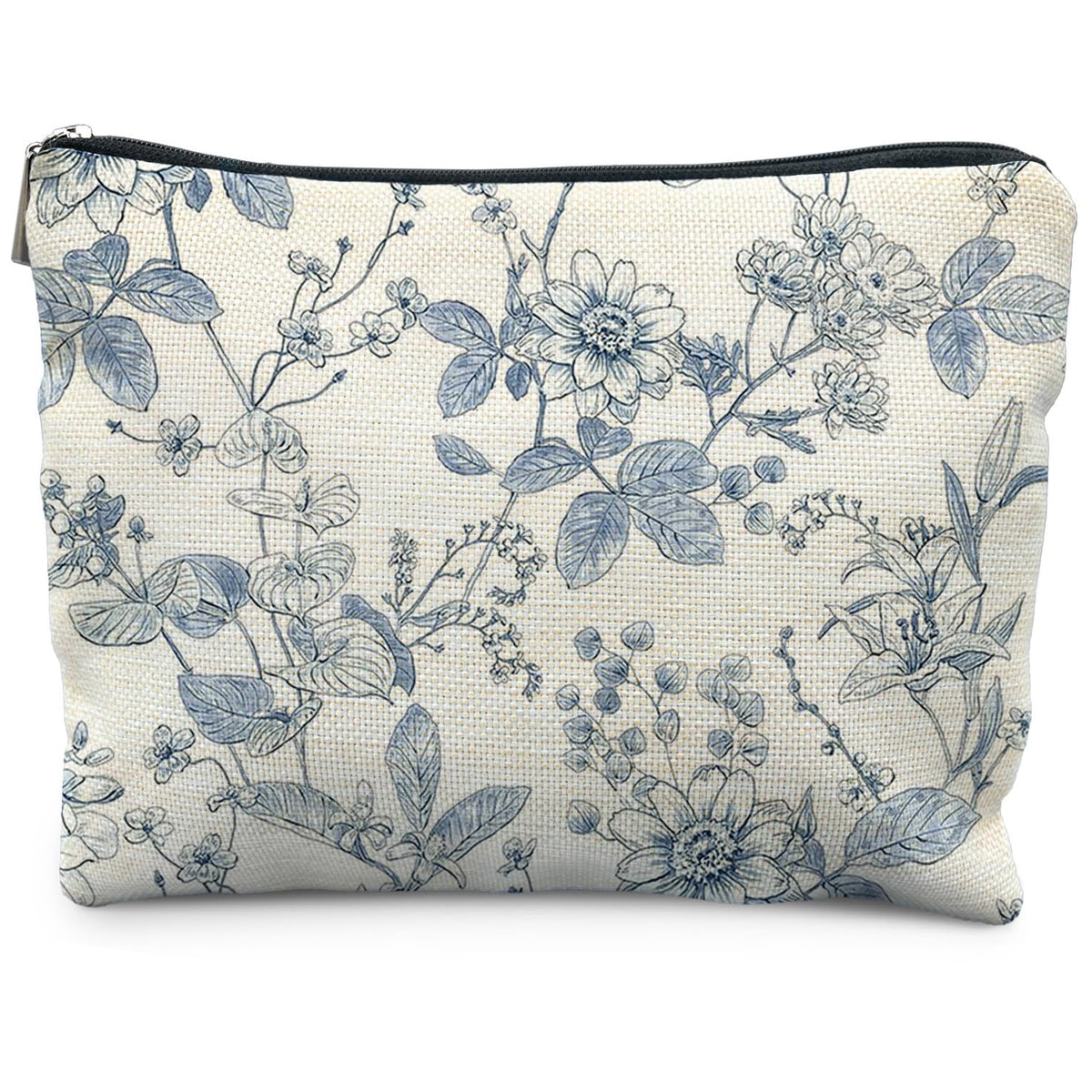 Boho Makeup Bag Gifts for Women, Sunset Leaf Aesthetic Makeup Pouch