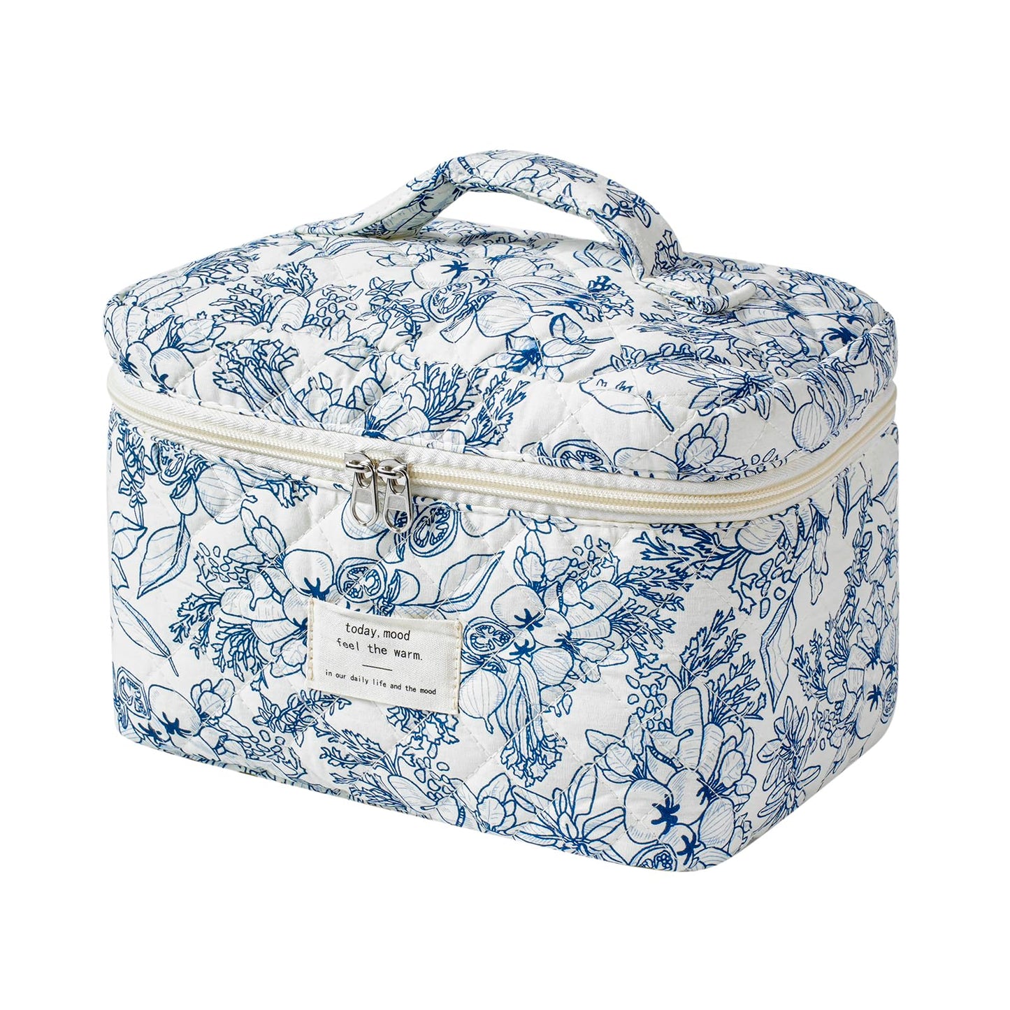 uekeboag Large Travel Quilted Makeup Bag for Women