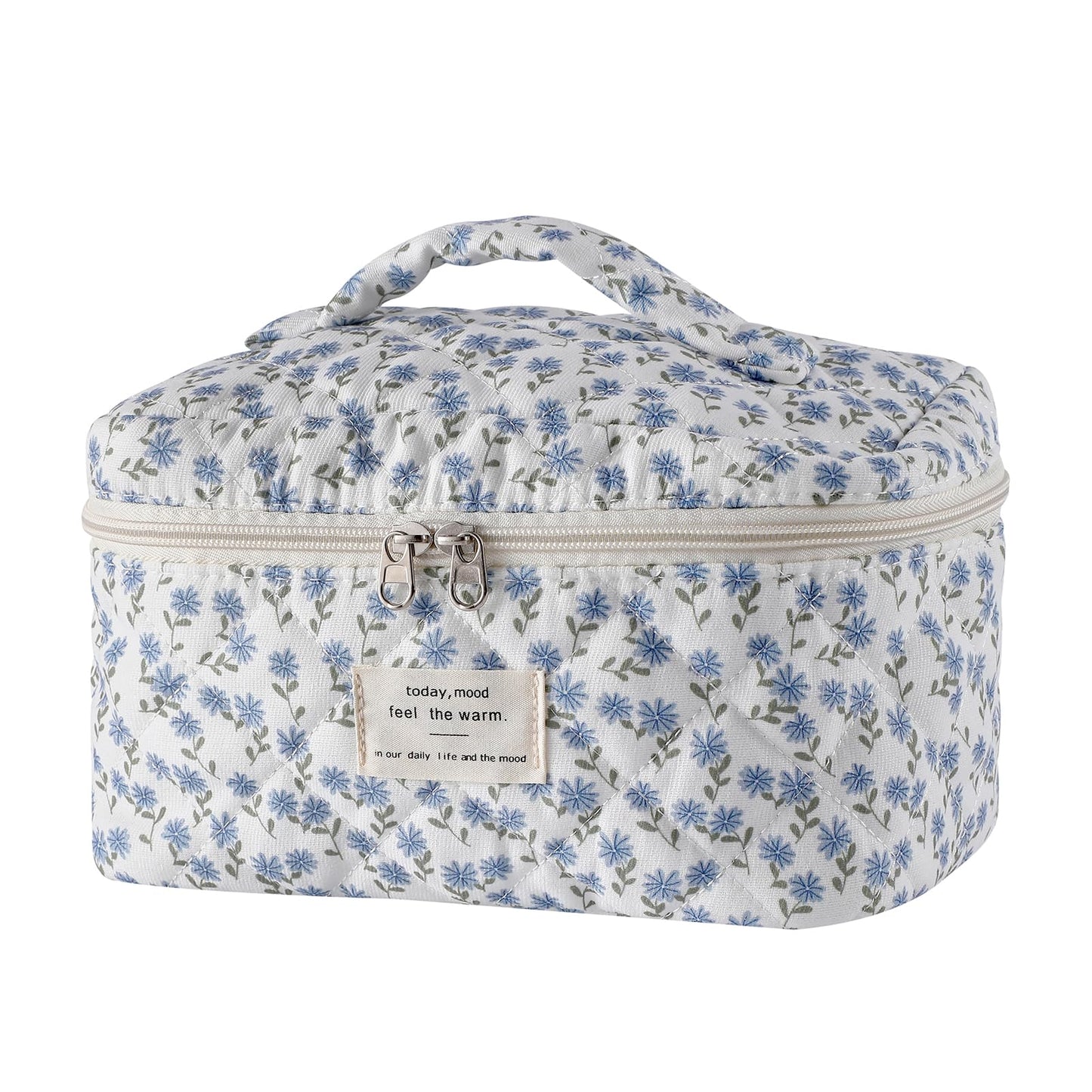 uekeboag Large Travel Quilted Makeup Bag for Women