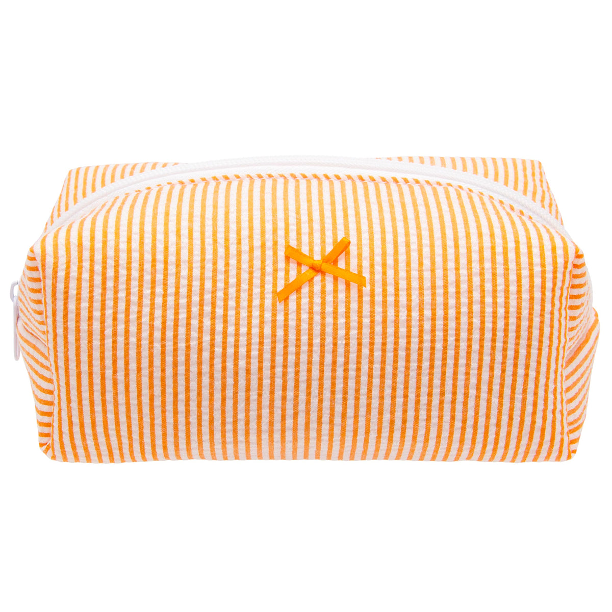 PAZIMIIK Cozy Makeup Bag for Women,Zipper Cosmetic Pouch,Stripe Blue