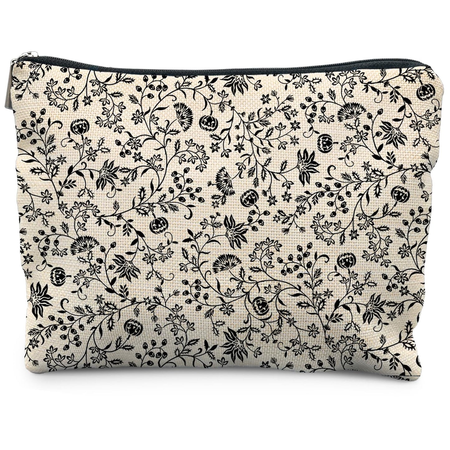 Boho Makeup Bag Gifts for Women, Sunset Leaf Aesthetic Makeup Pouch