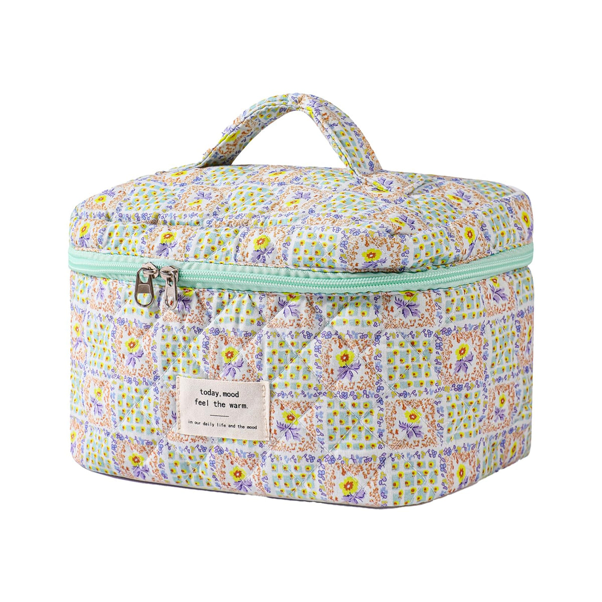uekeboag Large Travel Quilted Makeup Bag for Women