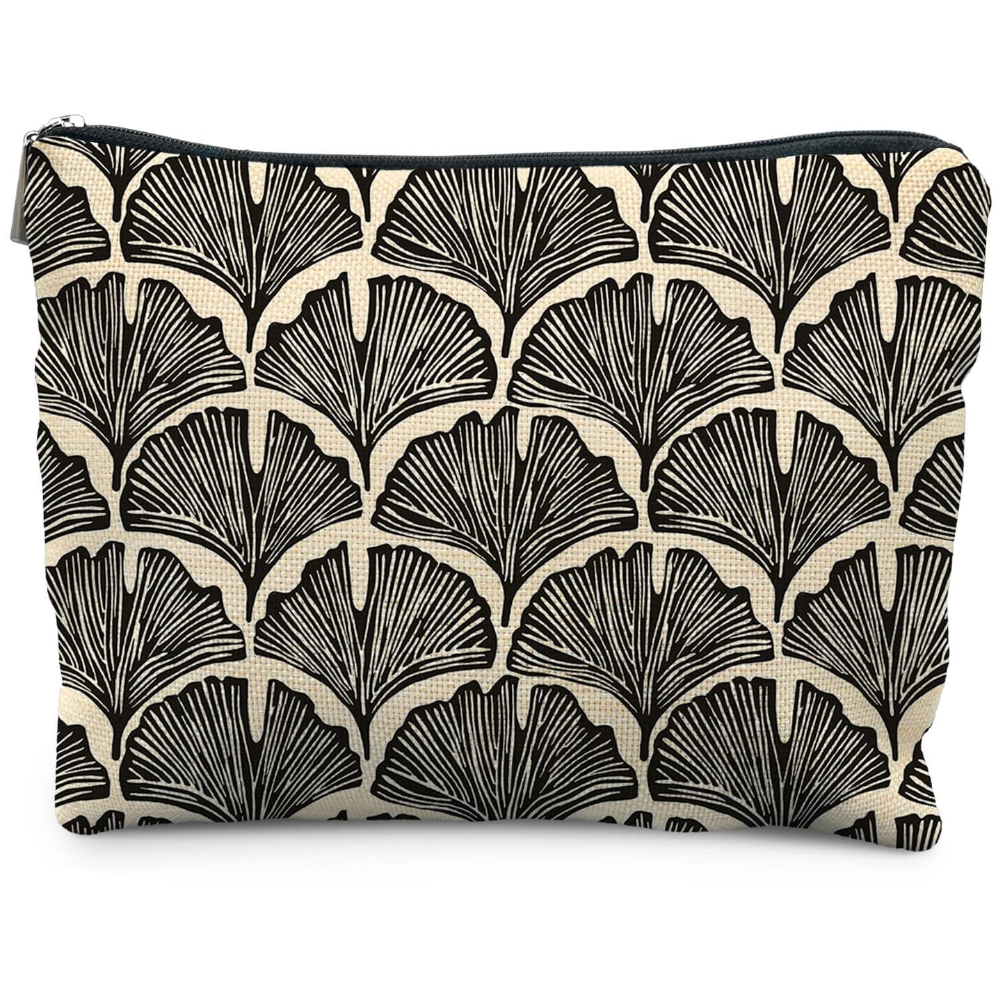 Boho Makeup Bag Gifts for Women, Sunset Leaf Aesthetic Makeup Pouch