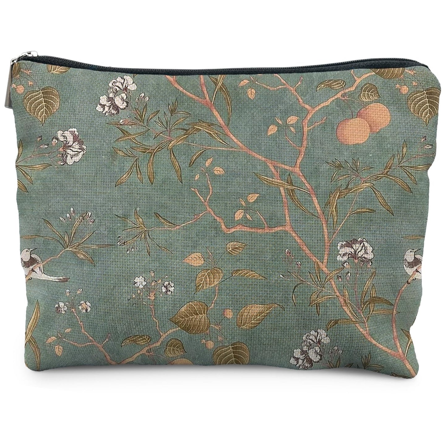 Boho Makeup Bag Gifts for Women, Sunset Leaf Aesthetic Makeup Pouch