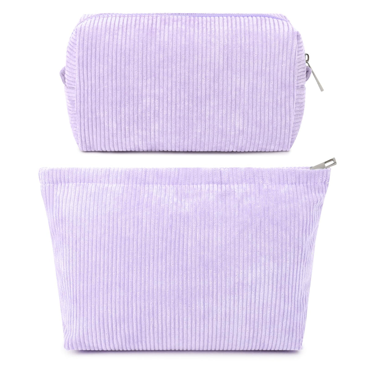 SOIDRAM 2 Pieces Makeup Bag Large Checkered Cosmetic Bag Capacity Canvas Mix Travel Toiletry Bag Organizer Cute Makeup Brushes Aesthetic Accessories Storage Bag for Women, Checkered Mix Rose Red