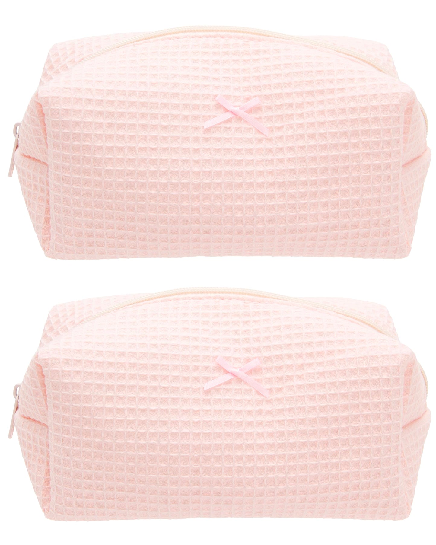 PAZIMIIK Cozy Makeup Bag for Women,Zipper Cosmetic Pouch,Stripe Blue