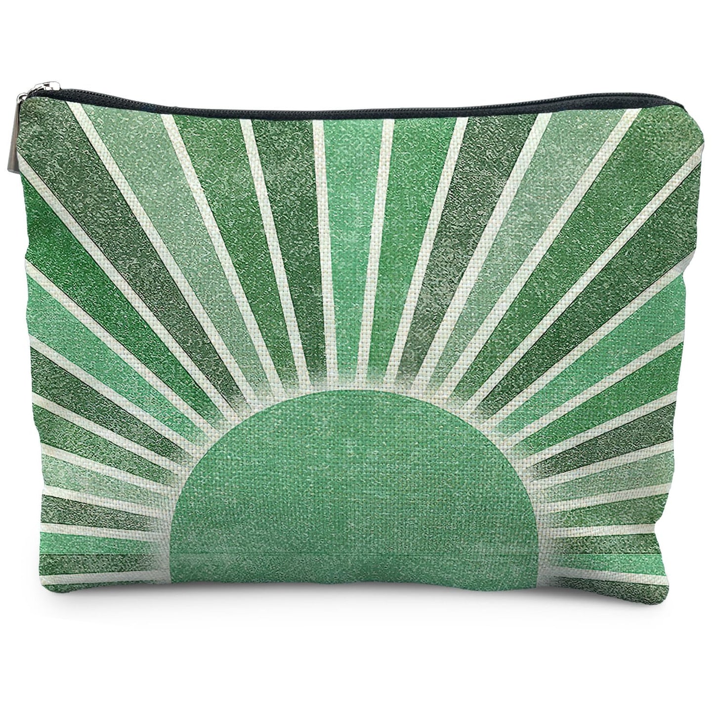Boho Makeup Bag Gifts for Women, Sunset Leaf Aesthetic Makeup Pouch