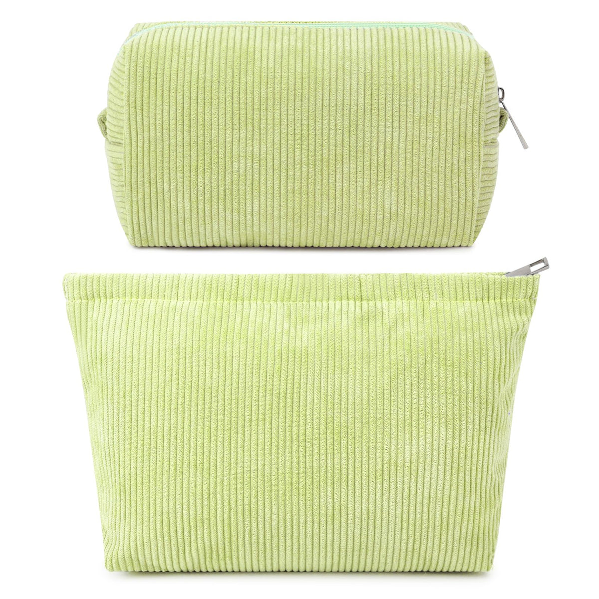 SOIDRAM 2 Pieces Makeup Bag Large Checkered Cosmetic Bag Capacity Canvas Mix Travel Toiletry Bag Organizer Cute Makeup Brushes Aesthetic Accessories Storage Bag for Women, Checkered Mix Rose Red