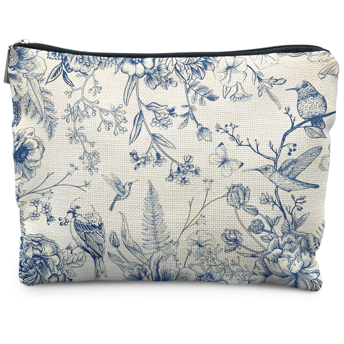 Boho Makeup Bag Gifts for Women, Sunset Leaf Aesthetic Makeup Pouch