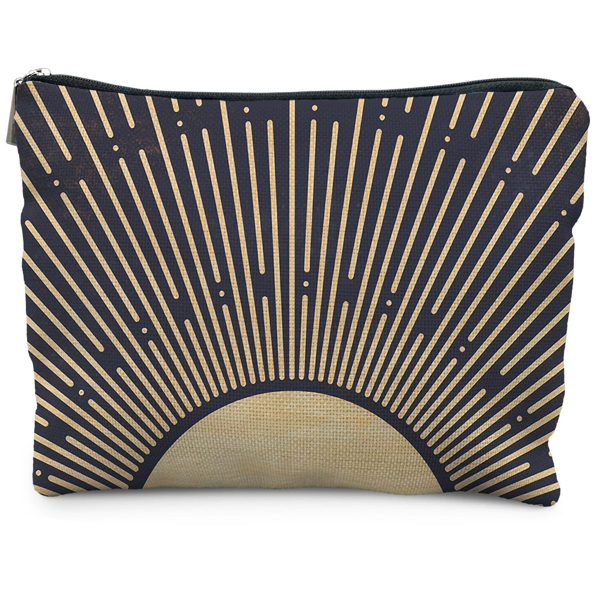 Boho Makeup Bag Gifts for Women, Sunset Leaf Aesthetic Makeup Pouch