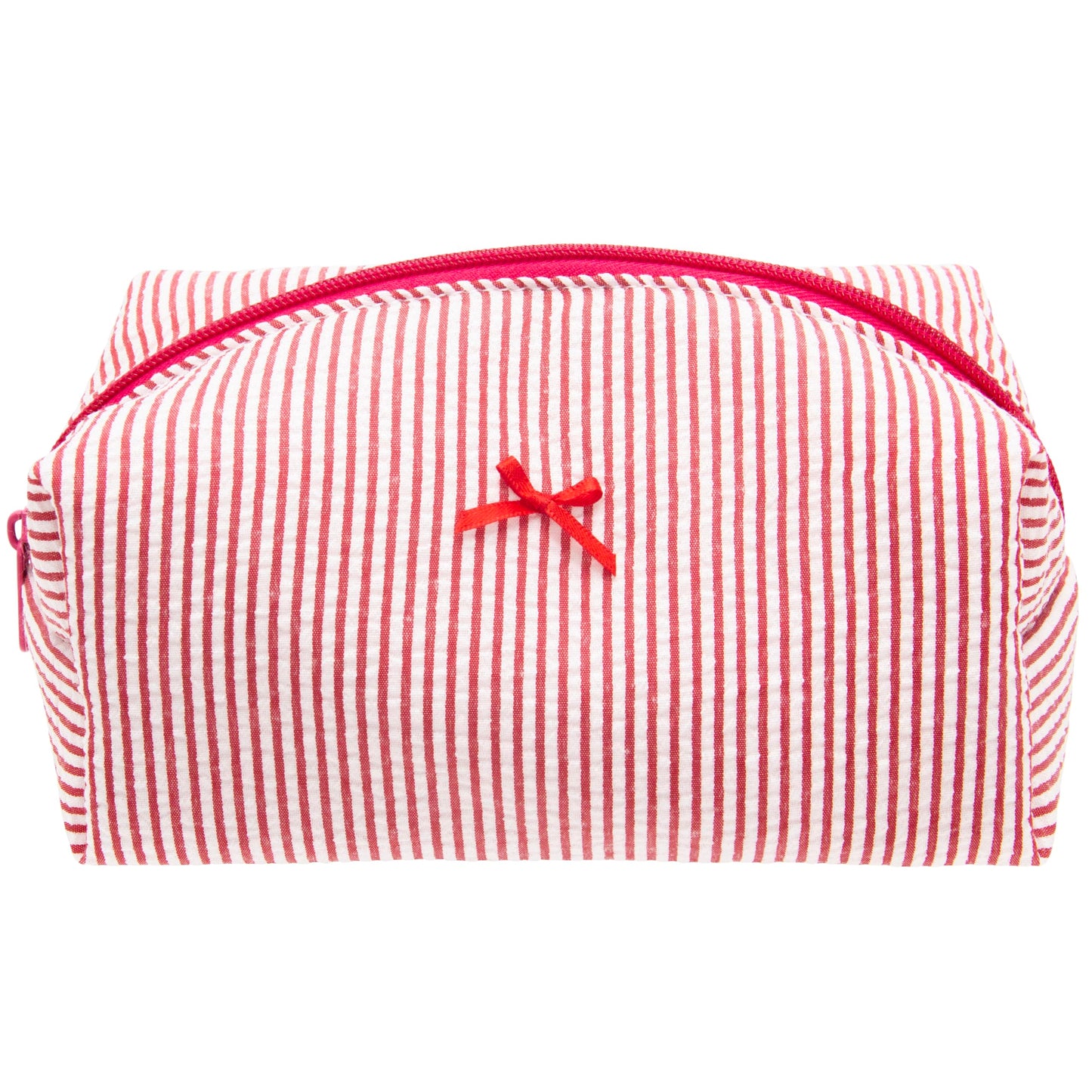 PAZIMIIK Cozy Makeup Bag for Women,Zipper Cosmetic Pouch,Stripe Blue